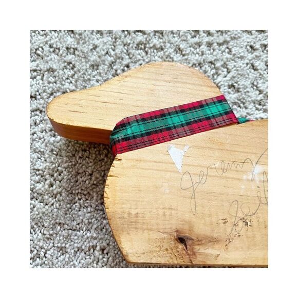 Hand Carved Duck Wall Plaque Wooden Folk Art Country Decor Mom Dad Baby 80s 90s - Picture 6 of 8